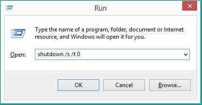 วิธีปิดเครื่องคอมพิวเตอร์สำหรับ Windows 8.1