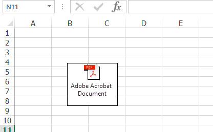 วิธีแทรก(Insert) PDF ไฟล์ลงใน Microsoft Excel 2013
