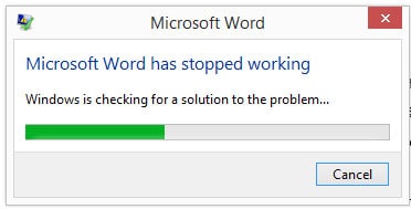 วิธีแก้ไข Microsoft Word has stopped working