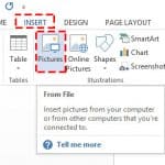 วิธีแทรก (Insert) รูปภาพจากเครื่องคอมพิวเตอร์ใน Microsoft Word 2013