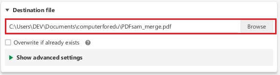 วิธีรวมไฟล์ PDF ด้วยโปรแกรม PDFsam Basic