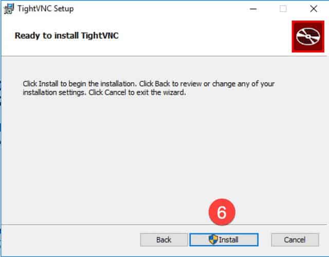 วิธีติดตั้งโปรแกรม TightVNC สำหรับ Microsoft Windows